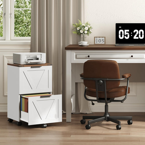 2 Drawers Rolling File Cabinet J4633