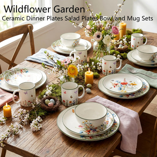 16 Pcs Ceramic Dinnerware Set W583539