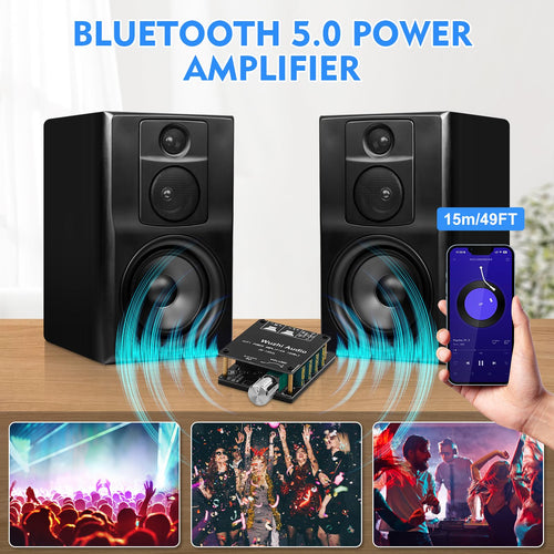 200W Audio Power Amplifier Board with Bluetooth and AUX Inputs I500