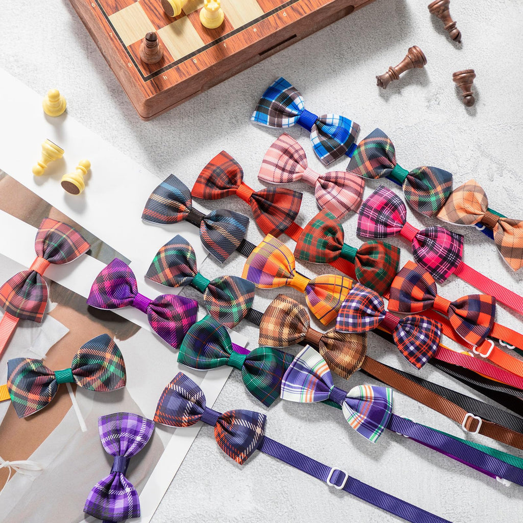 80 Pcs Dog Bow Ties Assorted Pattern H55290