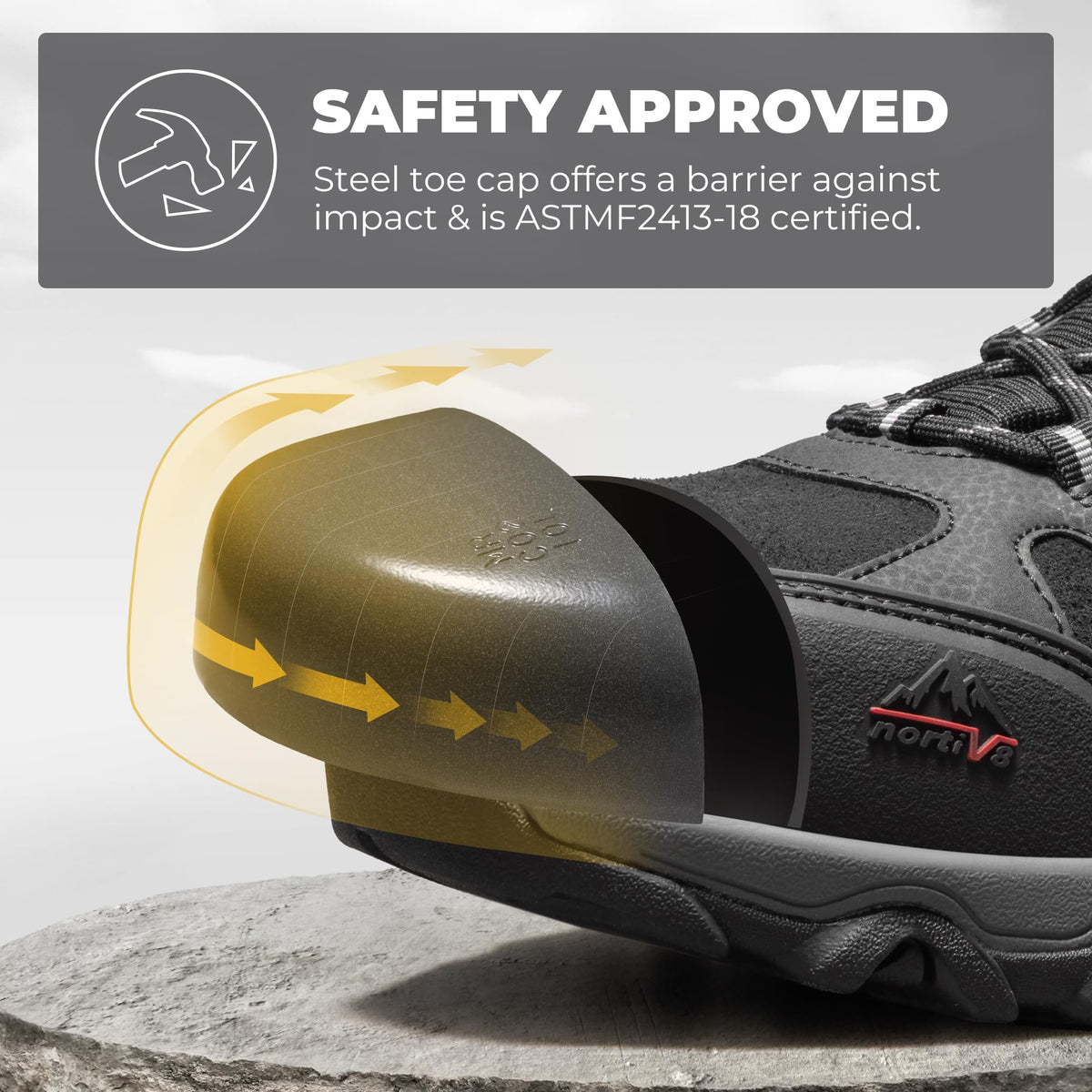 Waterproof Steel Toe Work Boots A348242