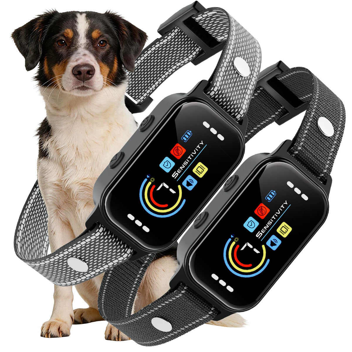Dog Bark Collar 2 Pack, 7 Sensitivity Levels, 5 Training Modes A67244