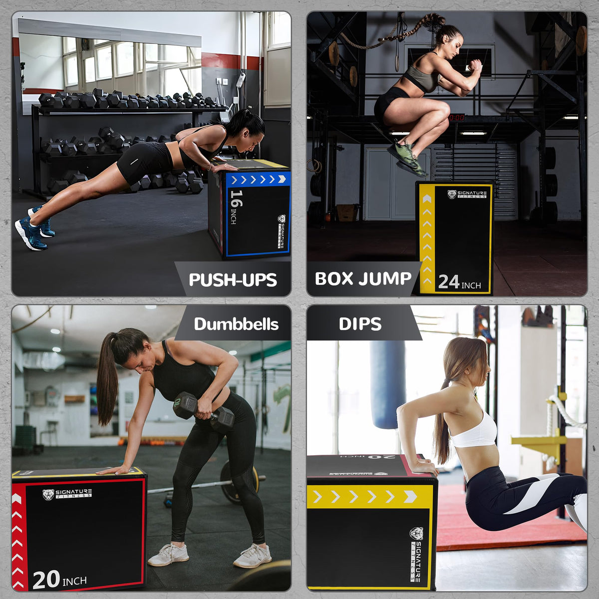 3-in-1 Plyometric Box with Anti Slip Surface I2484