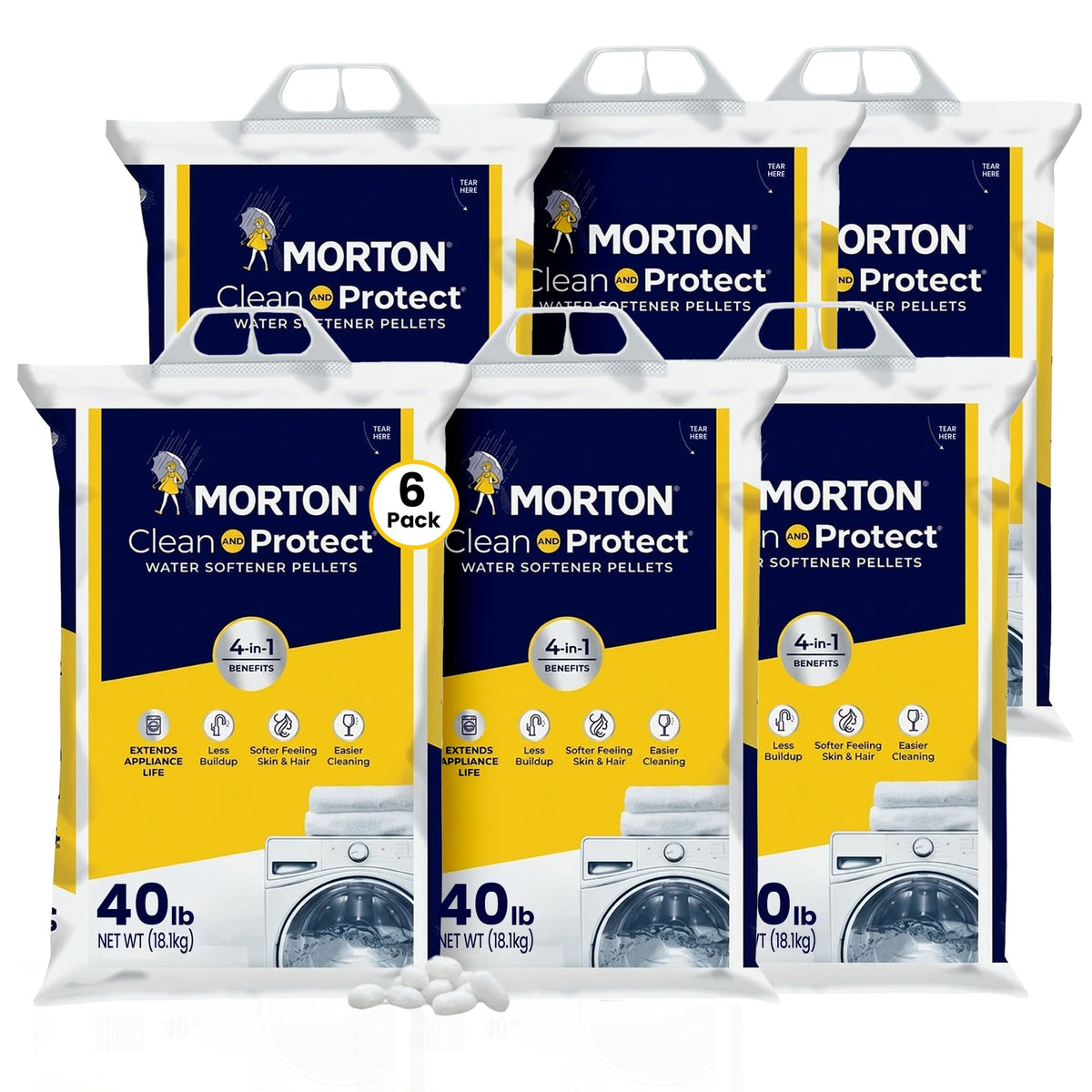Water Softener Salt Pellets 40 lb 6 Pack C753