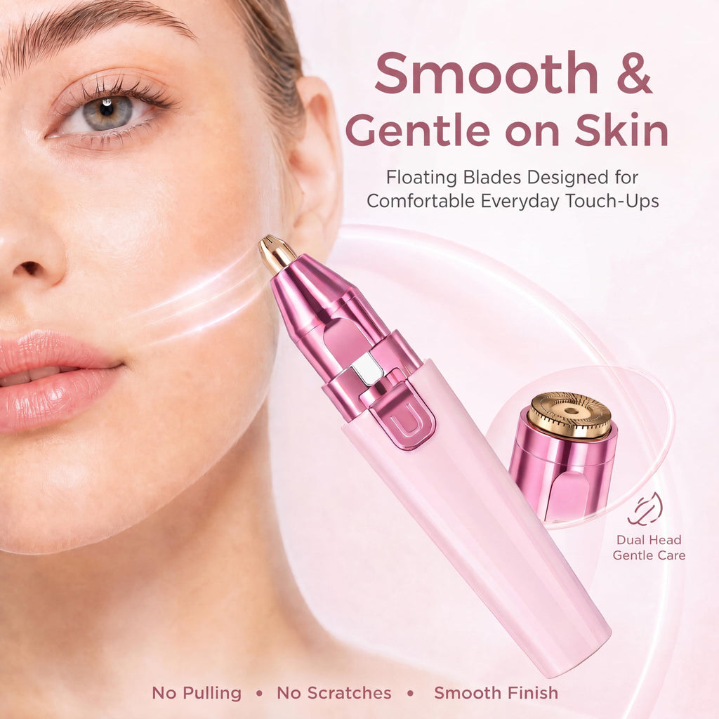 Pink USB Rechargeable Facial Hair Remover I7033