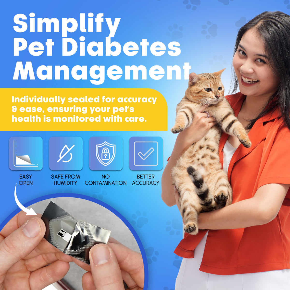 Blood Glucose 50 Test Strips for Dogs & Cats E7022
