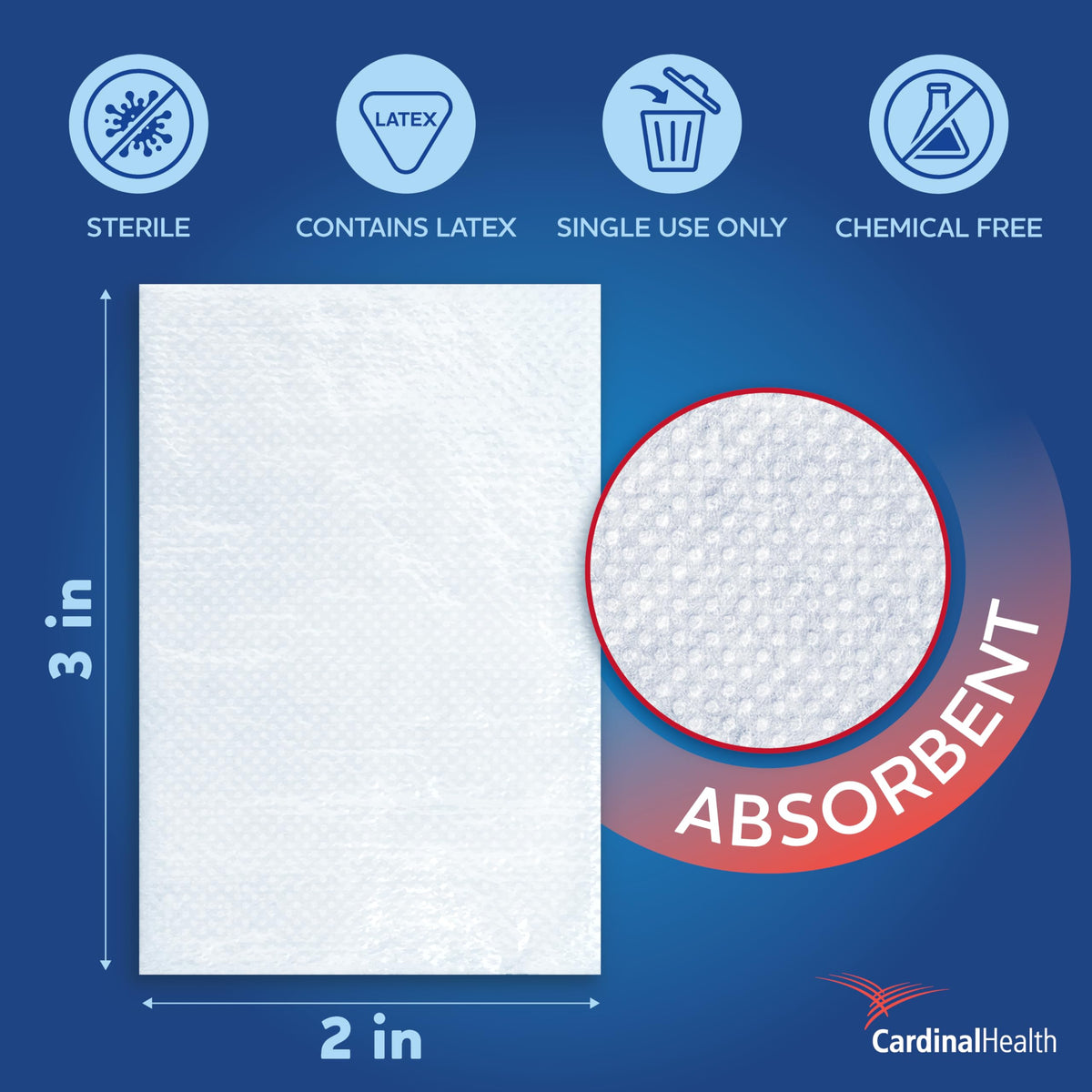 Sterile Adhesive Dressing 2" x 3" Pack of 100 M144