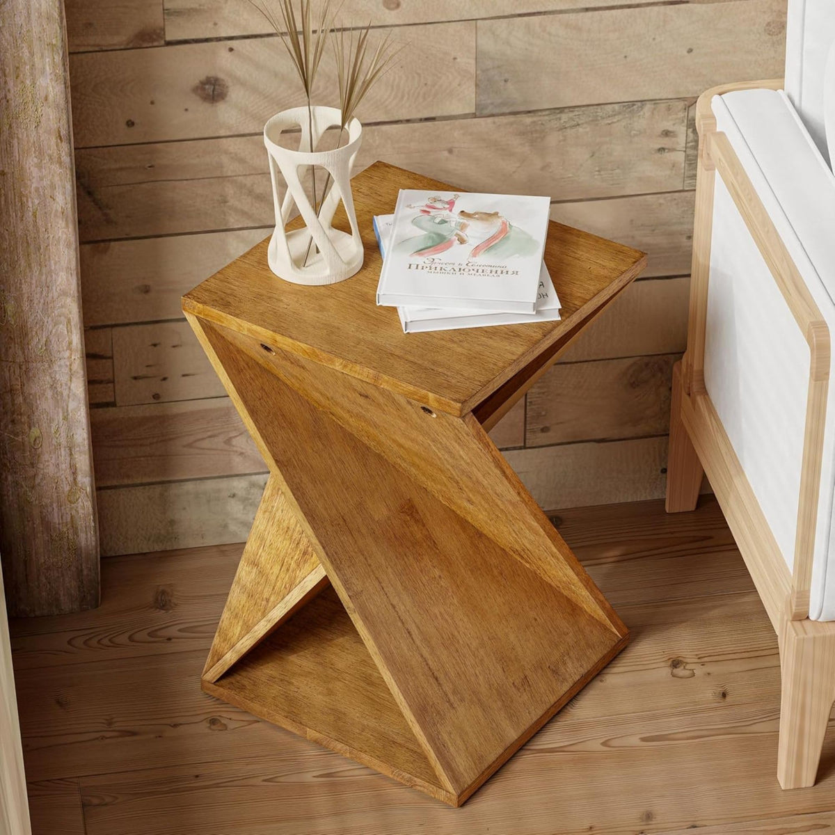 Rustic Farmhouse End Tables Set of 2 T9393