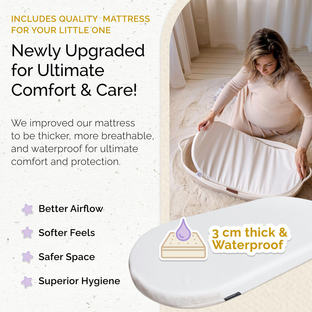 Baby Changing Basket, Portable Diaper Changing Pad O6244