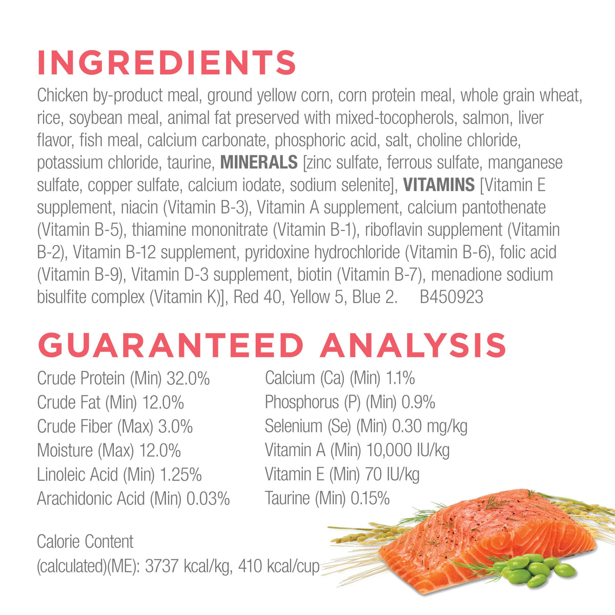Salmon High Protein Dry Cat Food Y9962