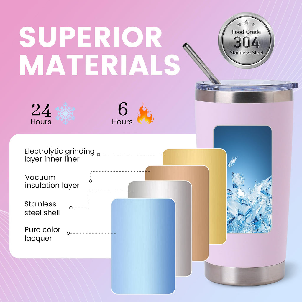 20 oz Insulated Tumblers 12 Pack I3706