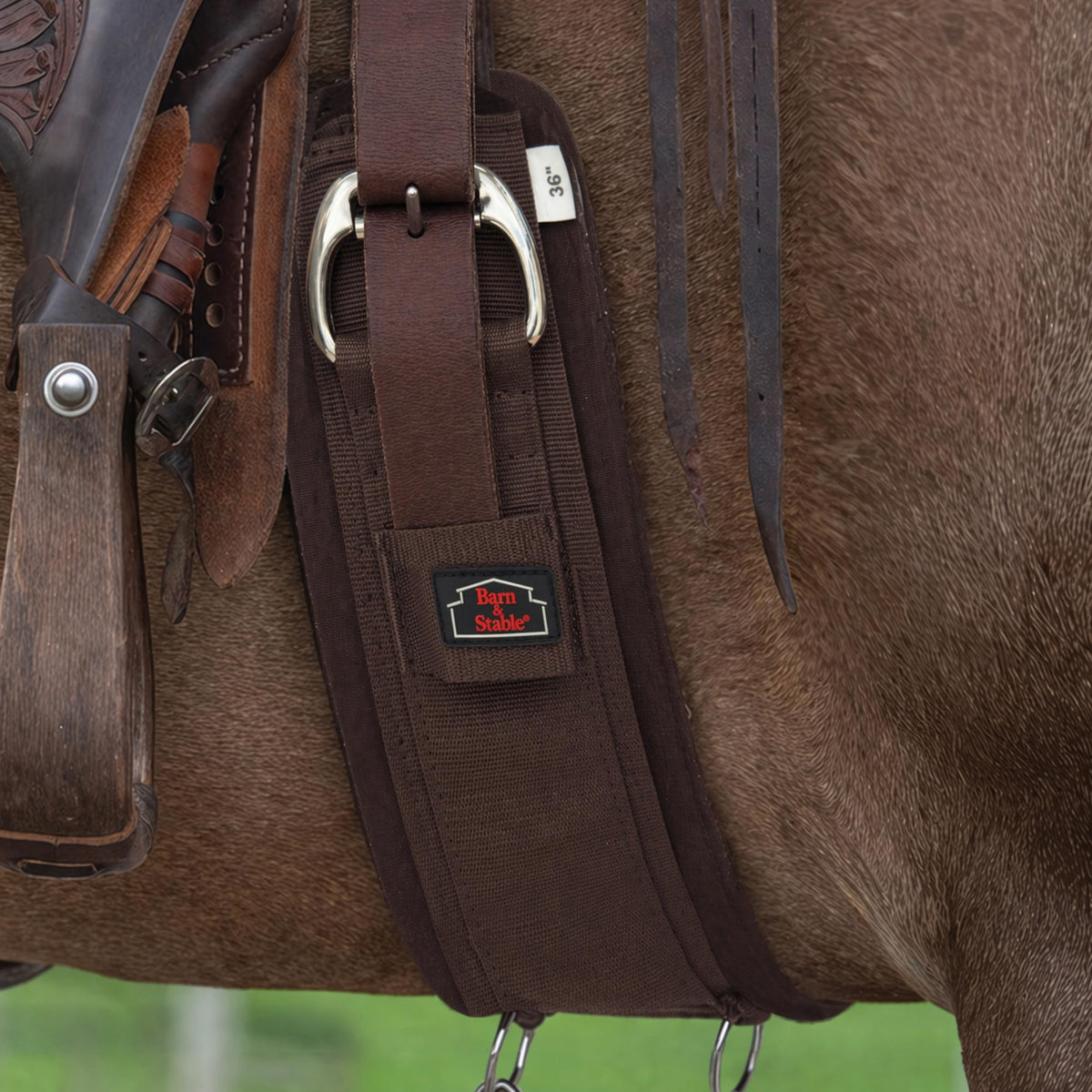 Western Horse Cinch with Stainless Steel Buckles J969