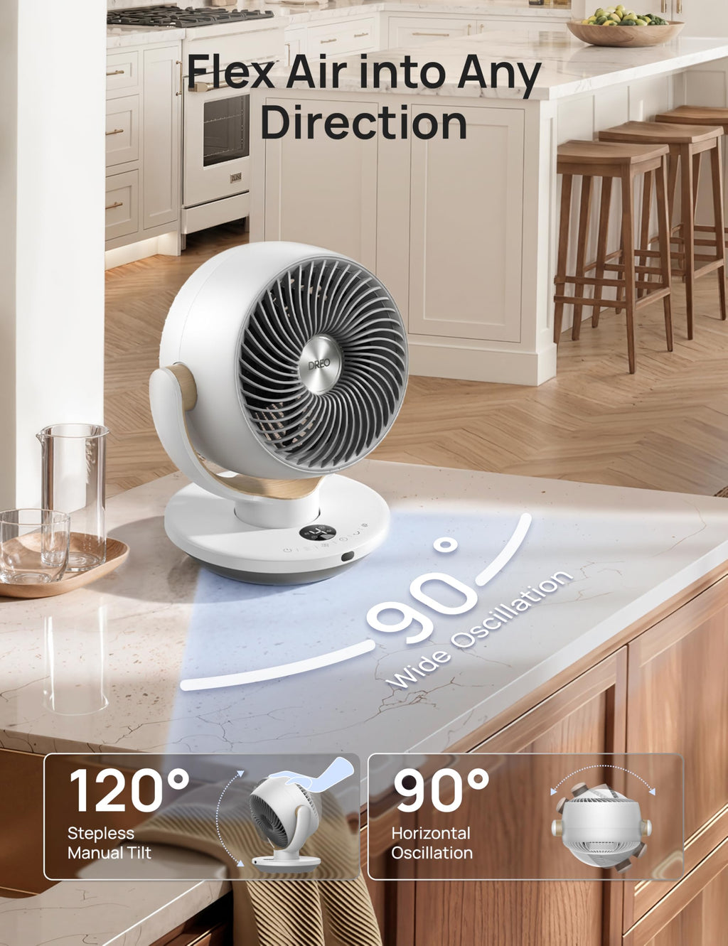 11 Inch Desk Air Circulator Fan with Remote X113672