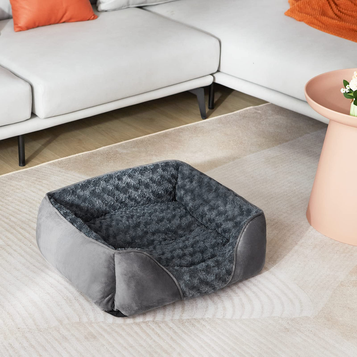 Washable Orthopedic Dog Bed with Anti-Slip Bottom D6016