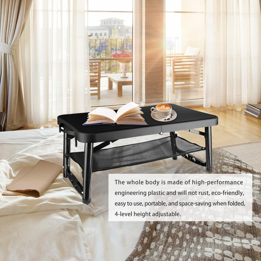 Black 4 Foot Folding Table and Stool N462001