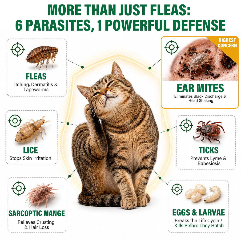 Cat Flea & Tick Topical Drops 12 Doses N297993
