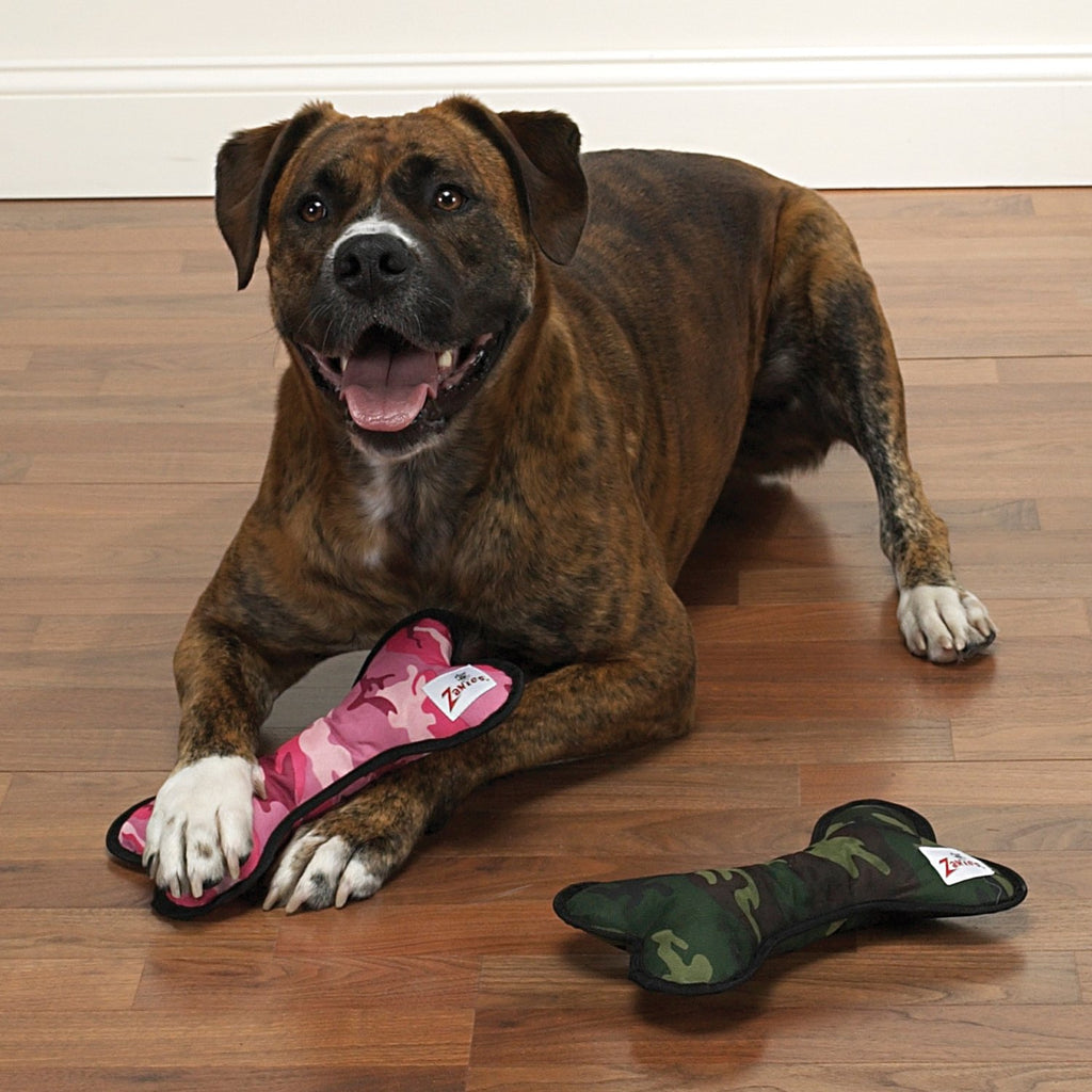Green Camo Small Bone Dog Toys H7178