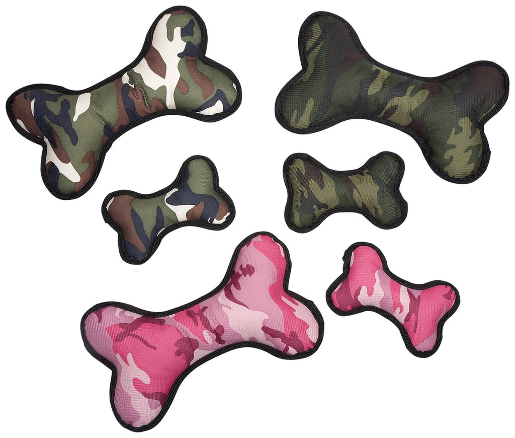 Green Camo Small Bone Dog Toys H7178