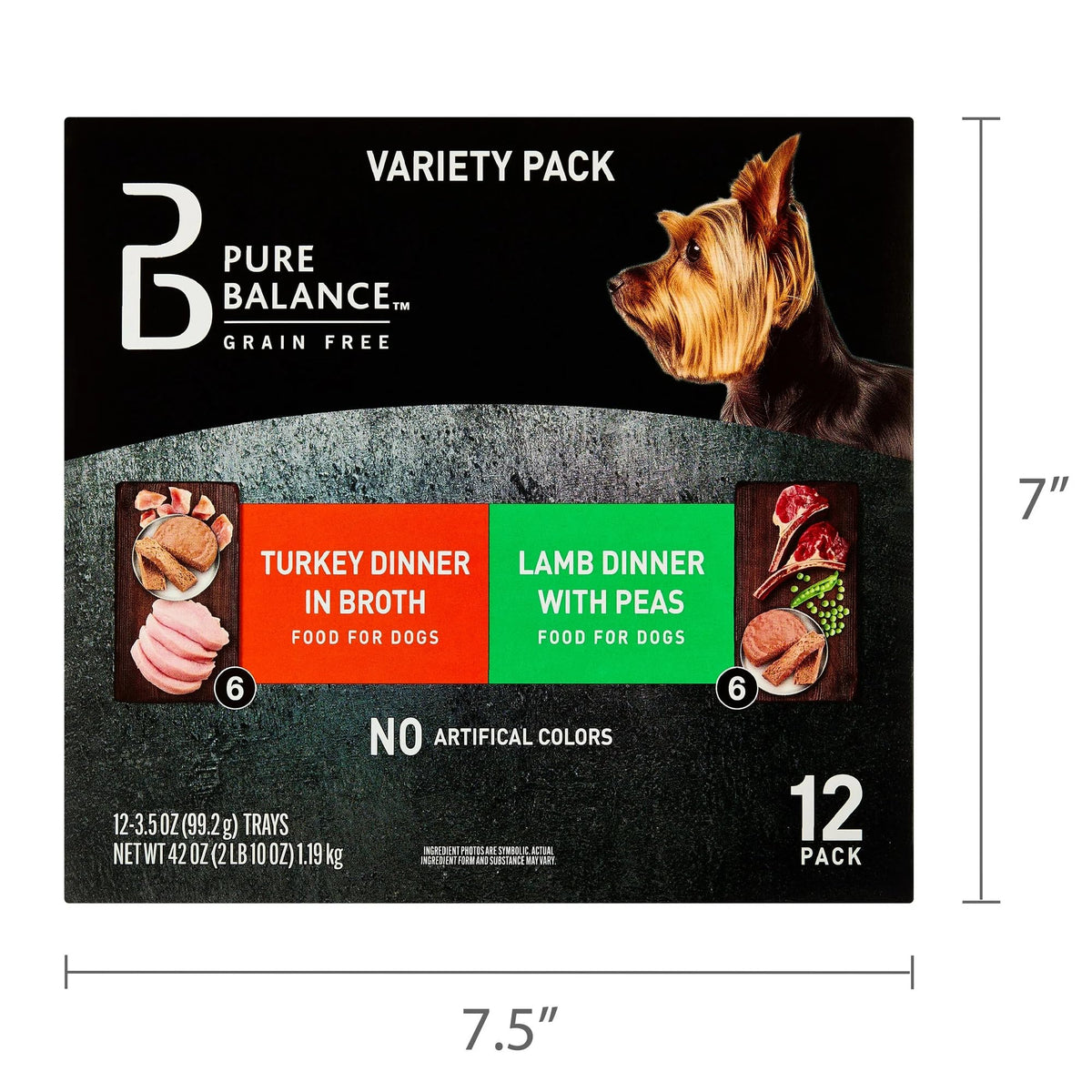 Grain-Free Wet Dog Food Variety Pack, 24 Count, 3.5 oz Trays O762225