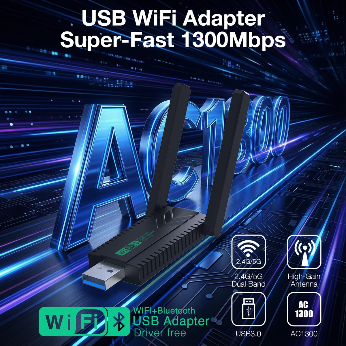USB 3.0 WiFi 6 Adapter P355