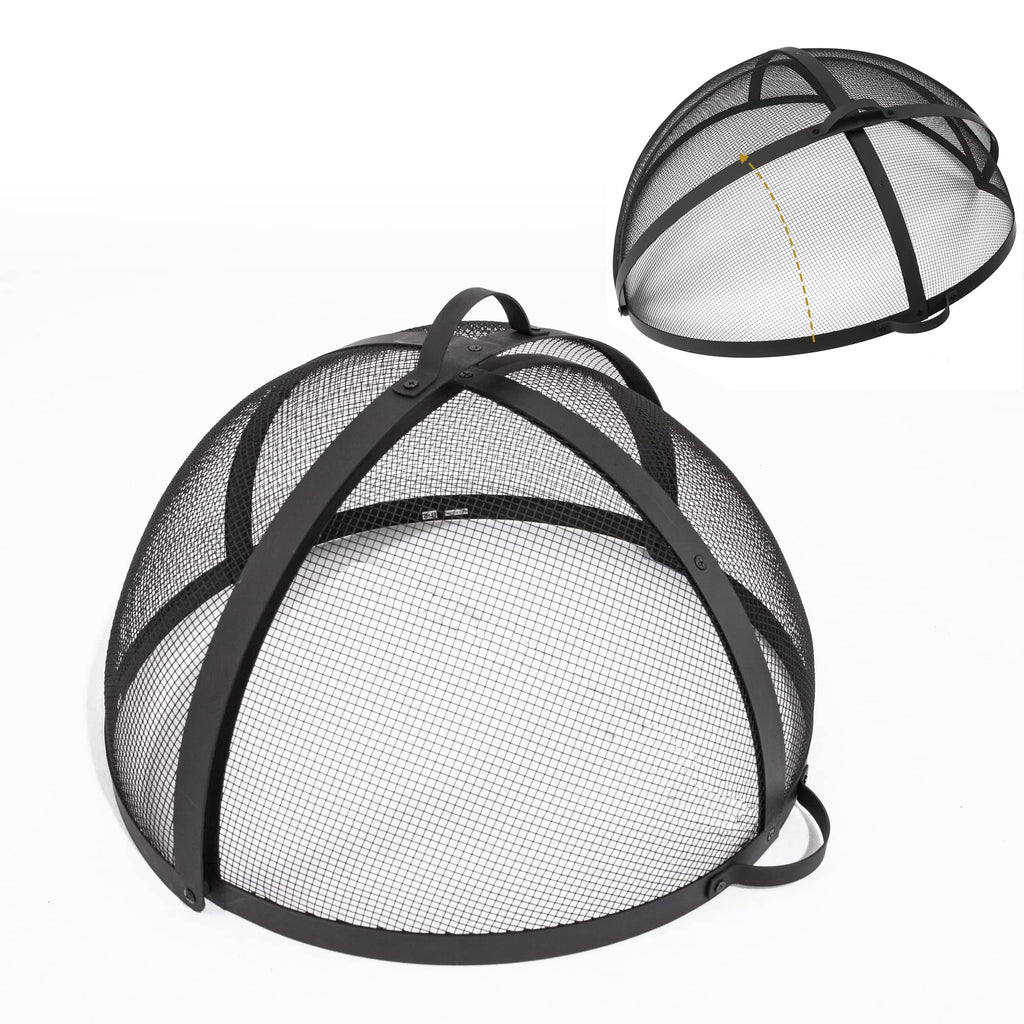 32" Round Fire Pit Spark Screen Cover with Door P519412