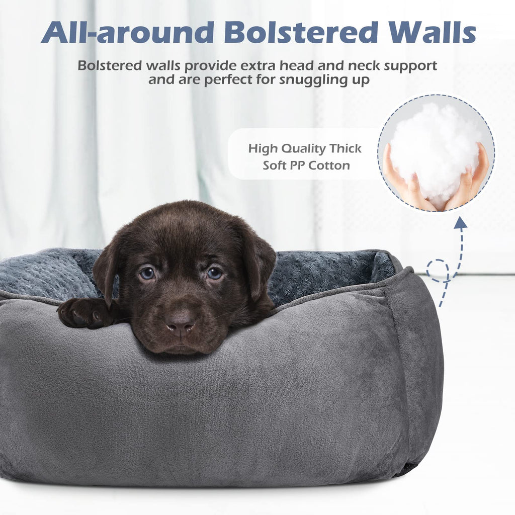 Washable Orthopedic Dog Bed with Anti-Slip Bottom D6016