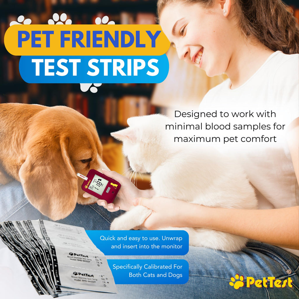 Blood Glucose 50 Test Strips for Dogs & Cats E7022