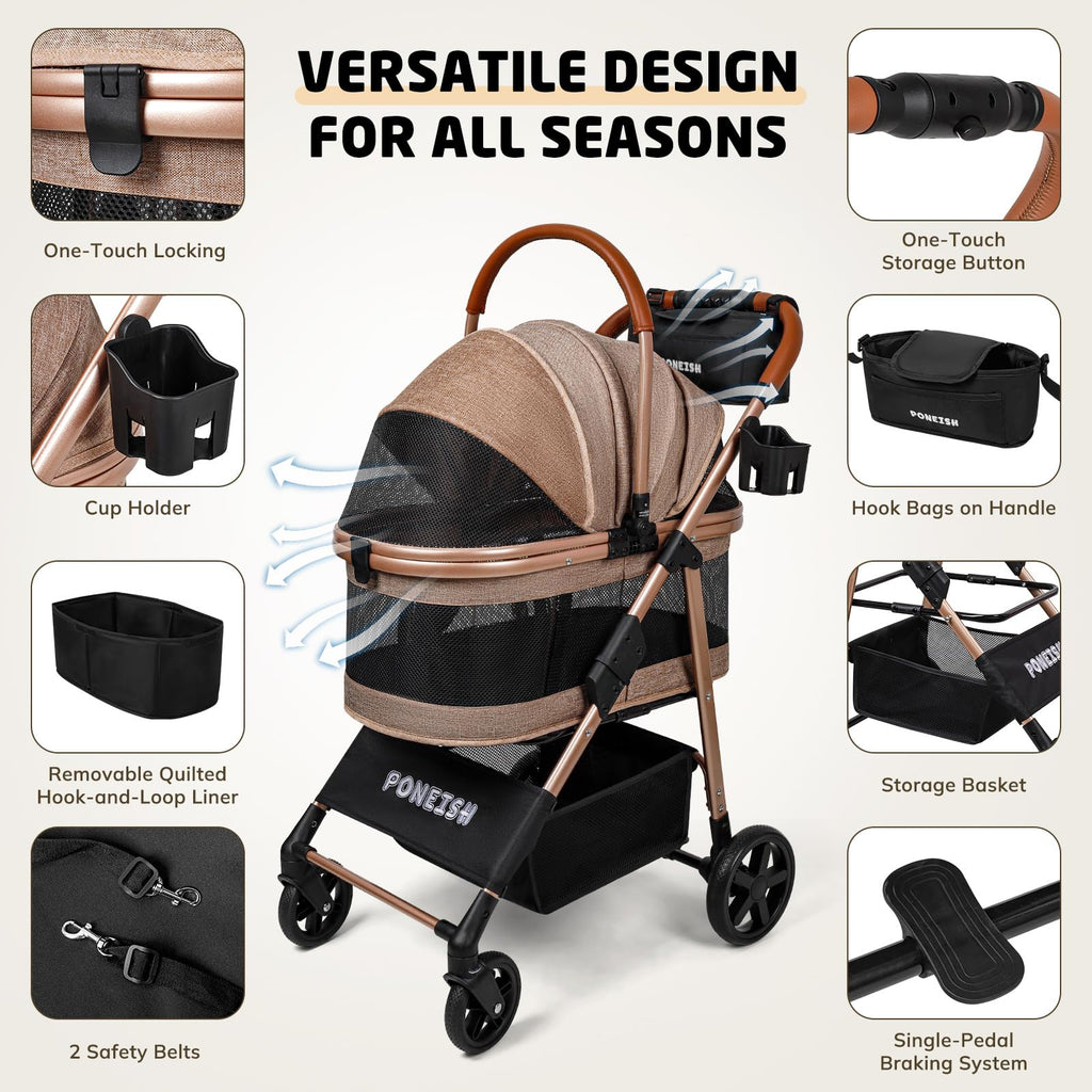 Foldable Pet Stroller N290