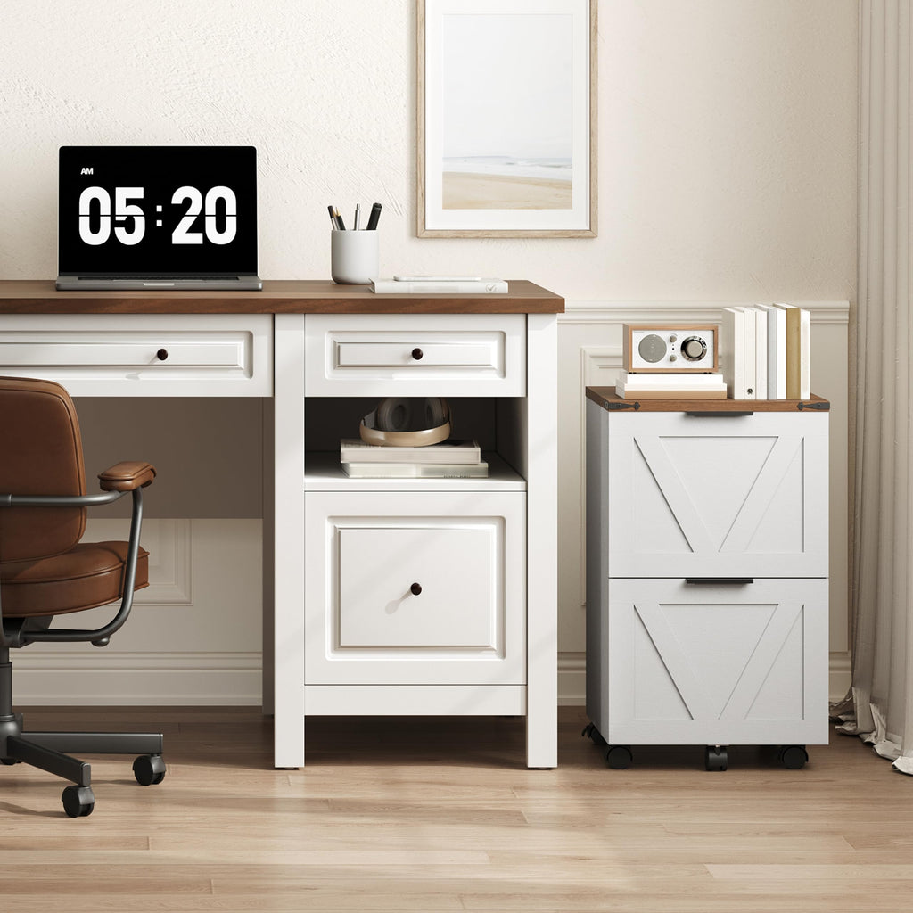 2 Drawers Rolling File Cabinet J4633