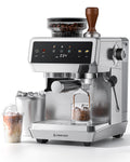 Espresso Machine With Grinder, Temp Control, 44 Grind Settings M97611