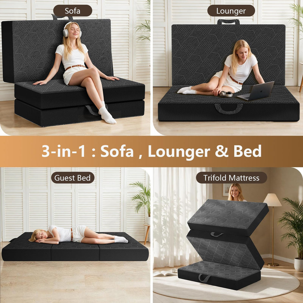 6 Inch Full Trifold Mattress N6351