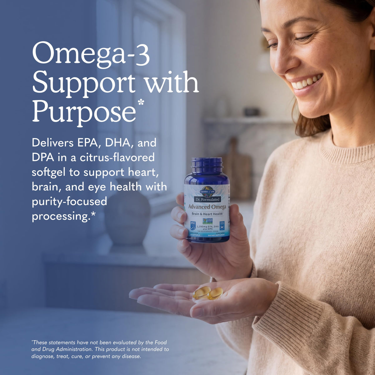 Omega 3 Fish Oil, 60 Softgels P531624