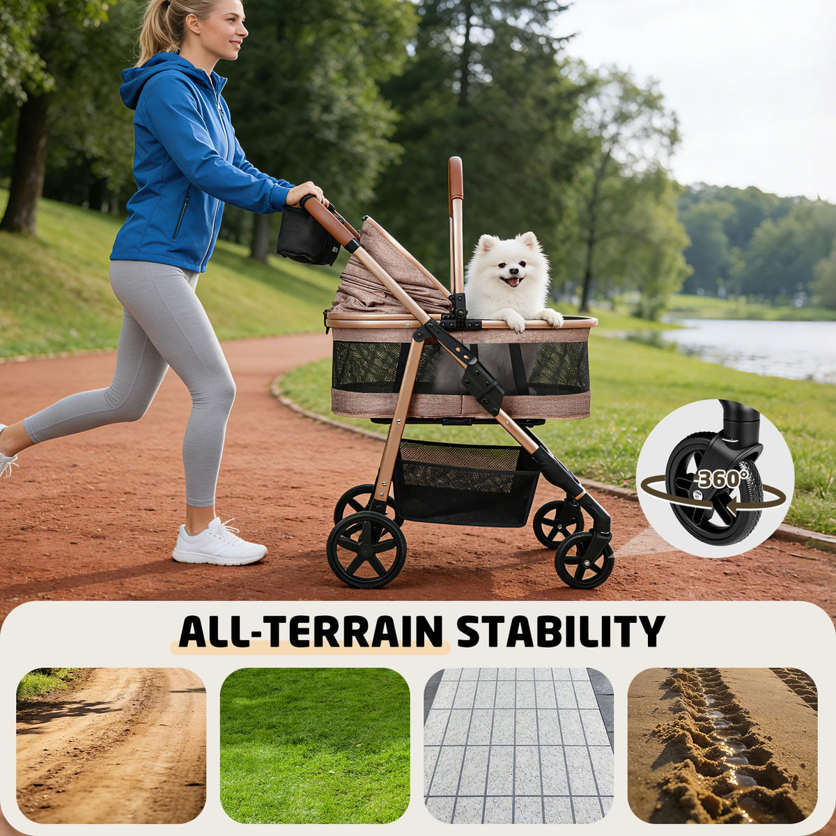 Foldable Pet Stroller N290