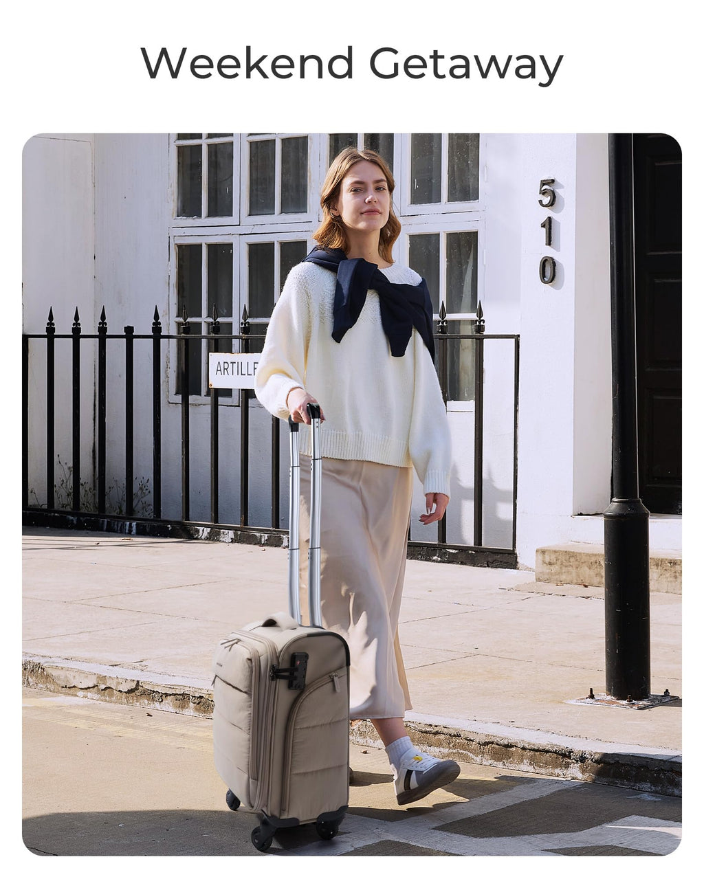 Black Softside Underseat Suitcase with Wheels F28771