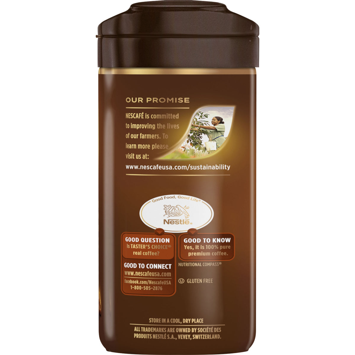 French Roast Instant Coffee 7 Ounce Canister U710068