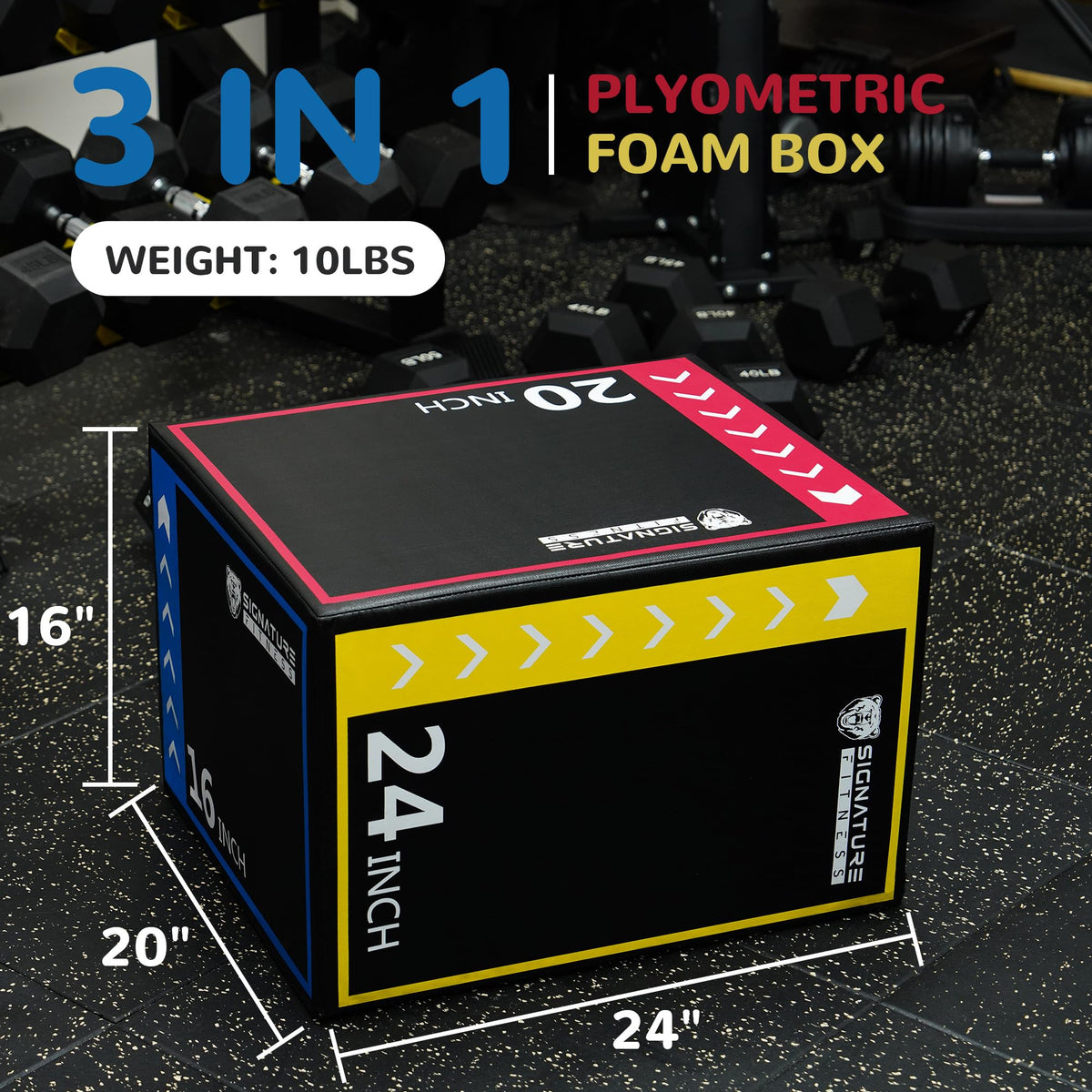 3-in-1 Plyometric Box with Anti Slip Surface I2484
