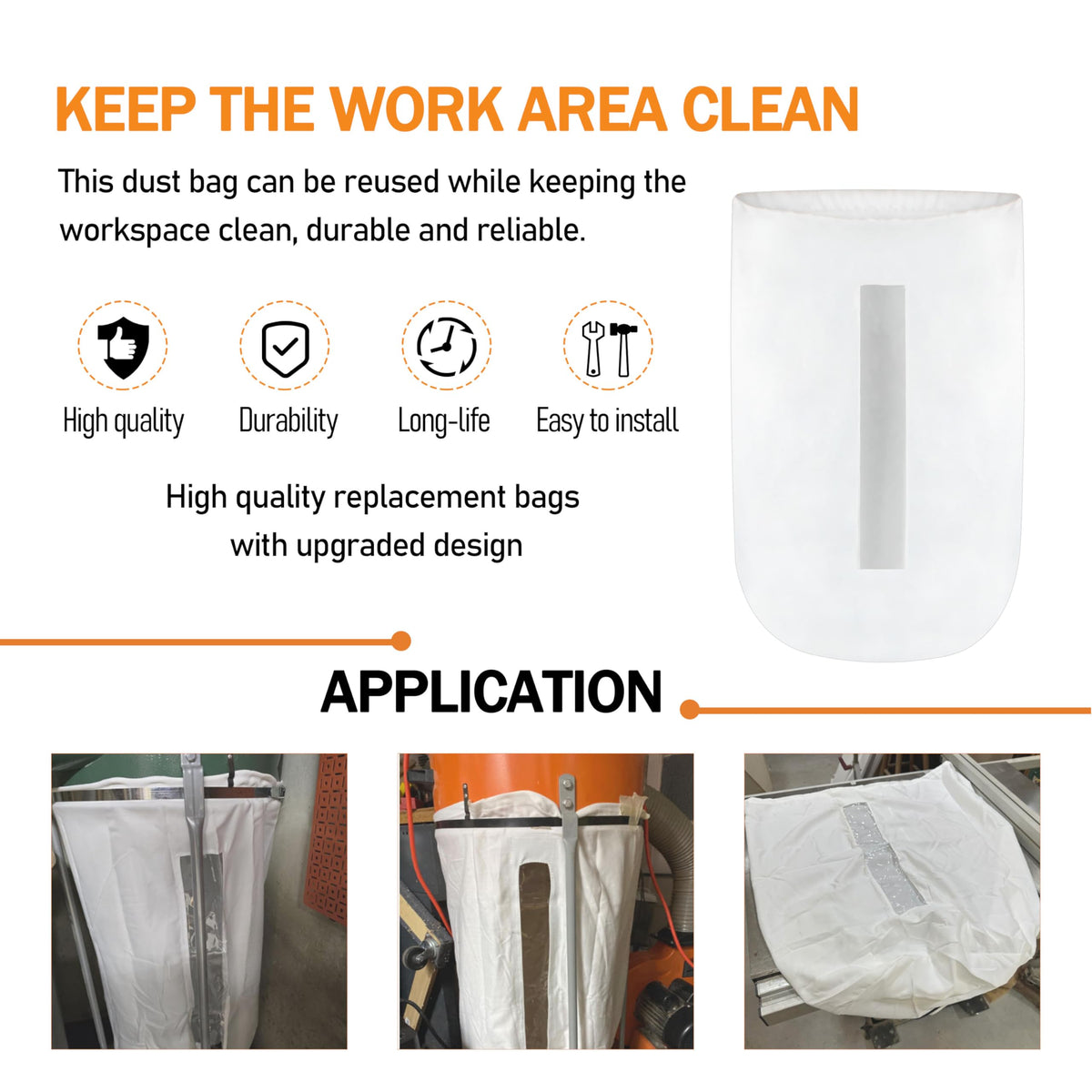 70 Gallon Dust Collector Bag E547