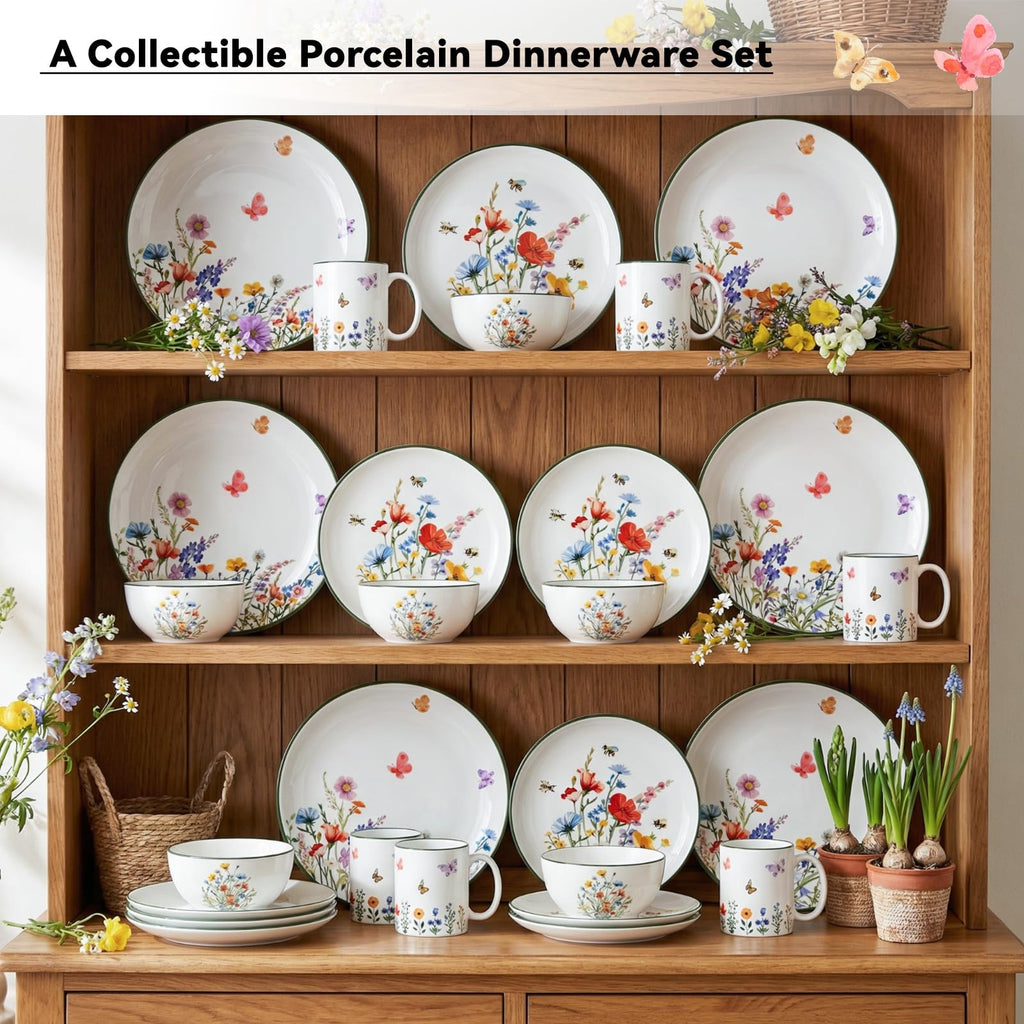 16 Pcs Ceramic Dinnerware Set W583539