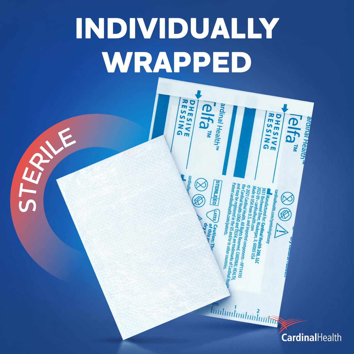 Sterile Adhesive Dressing 2" x 3" Pack of 100 M144