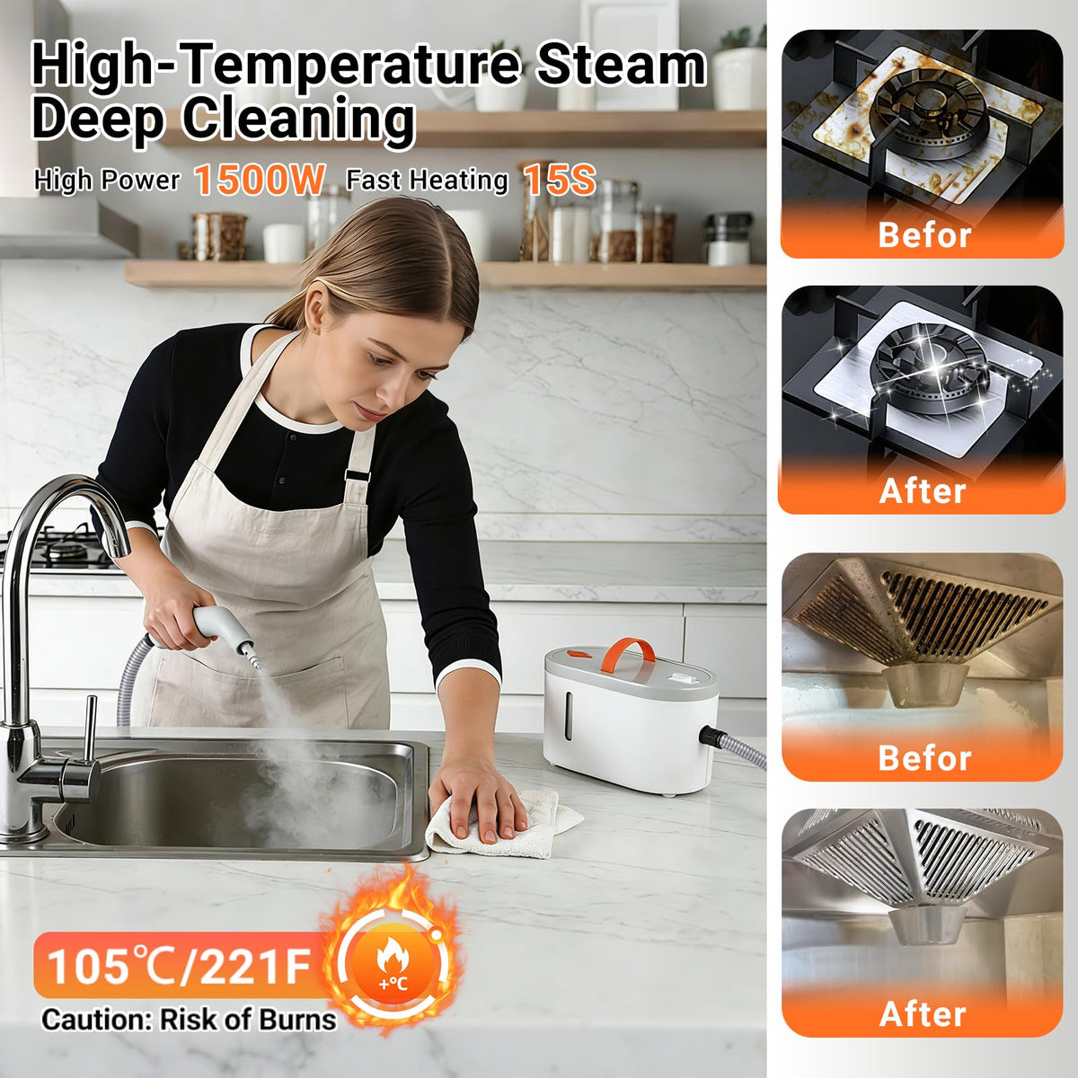 Portable Handheld Steam Cleaner P9257