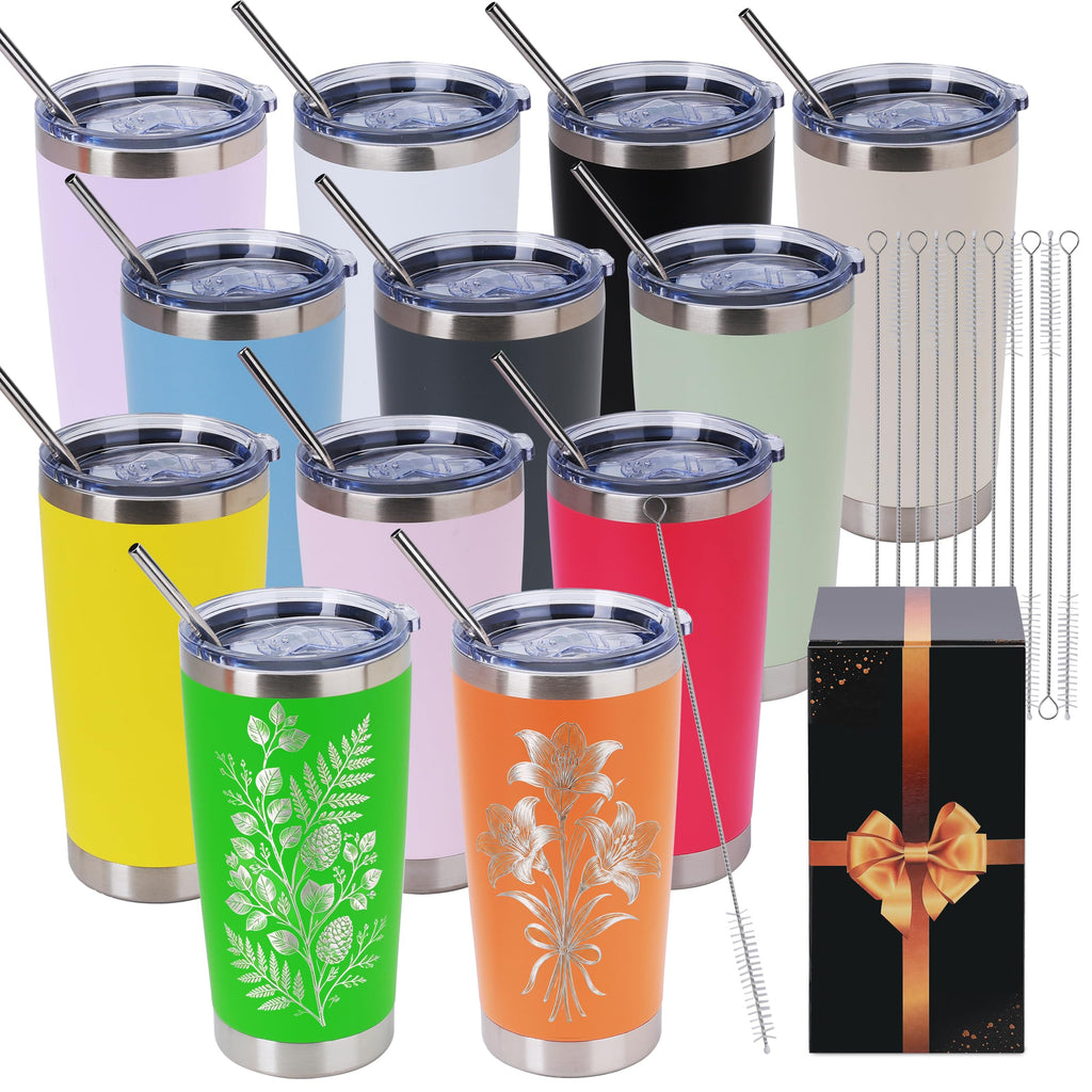 20 oz Insulated Tumblers 12 Pack I3706