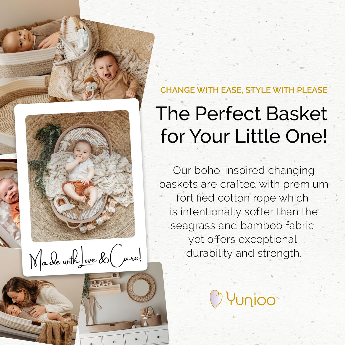 Baby Changing Basket, Portable Diaper Changing Pad O6244