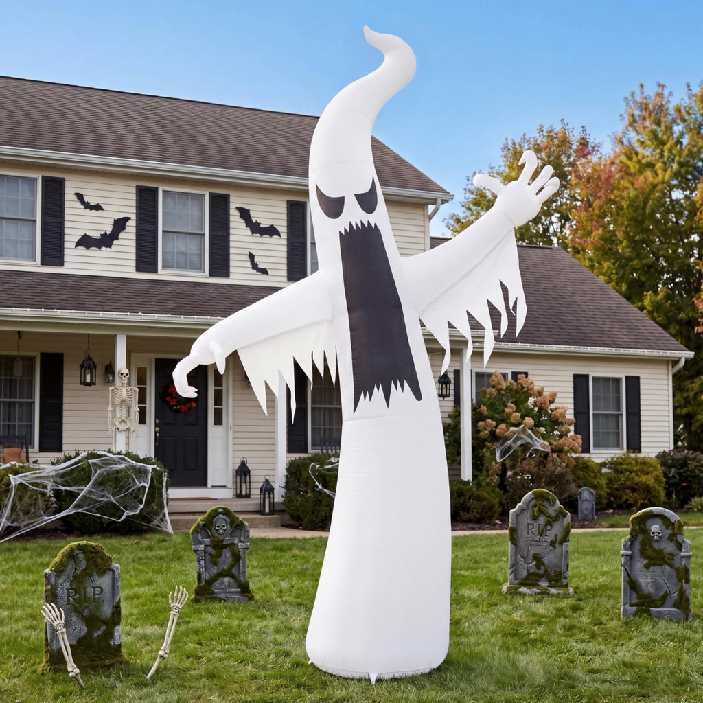 12 FT Inflatable Ghost Outdoor Decoration with LEDs B32486