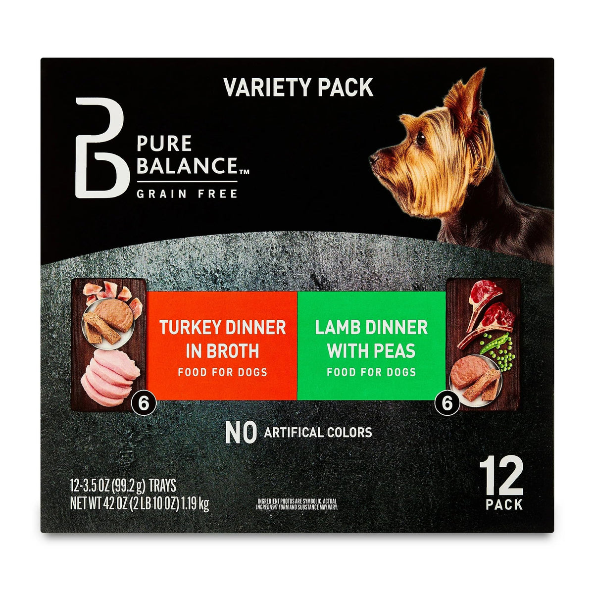Grain-Free Wet Dog Food Variety Pack, 24 Count, 3.5 oz Trays O762225