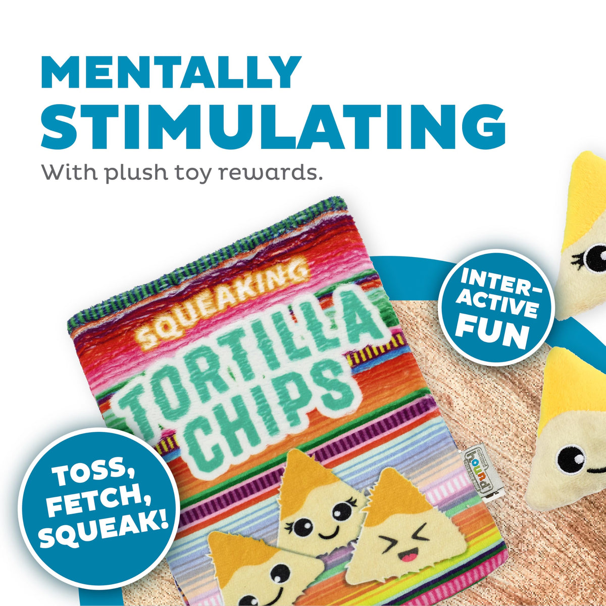 Tortilla Chips Puzzle Squeaky Dog Toys N571028