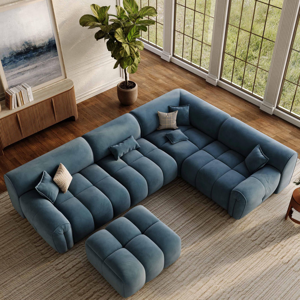 Oversized U-Shaped Sectional Sofa with Ottoman P5392