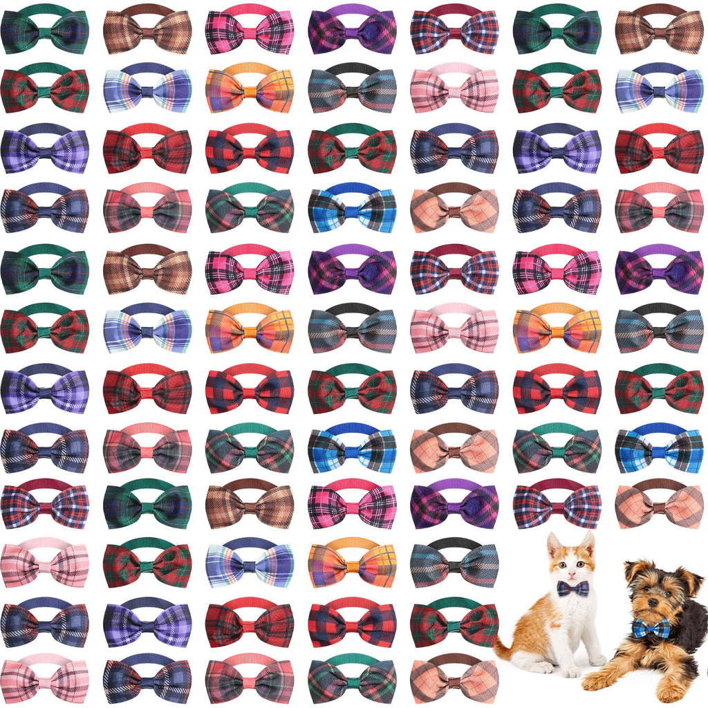 80 Pcs Dog Bow Ties Assorted Pattern H55290