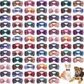 80 Pcs Dog Bow Ties Assorted Pattern H55290